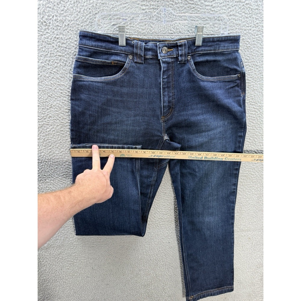 Duluth Trading Co Jeans Mens 34x30 Blue Ballroom Double Flex Workwear Chore Barn - Picture 6 of 10